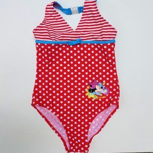 Disney Parks Minnie Mouse Polka Dot Swimsuit Sz 10